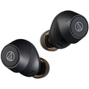 Audio Technica ATH-CKS30TW+ Noise Cancelling Wireless Earbuds Black Black