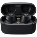 Audio Technica ATH-CKS30TW+ Noise Cancelling Wireless Earbuds Black Black