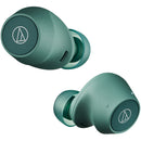 Audio Technica ATH-CKS30TW+ Noise Cancelling Wireless Earbuds Green Green