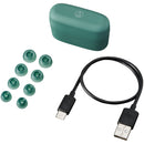 Audio Technica ATH-CKS30TW+ Noise Cancelling Wireless Earbuds Green Green