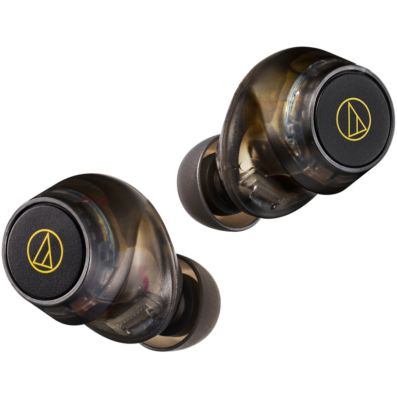 Audio Technica ATH-CKS30TW+ Noise Cancelling Wireless Earbuds Translucent Black Translucent Black
