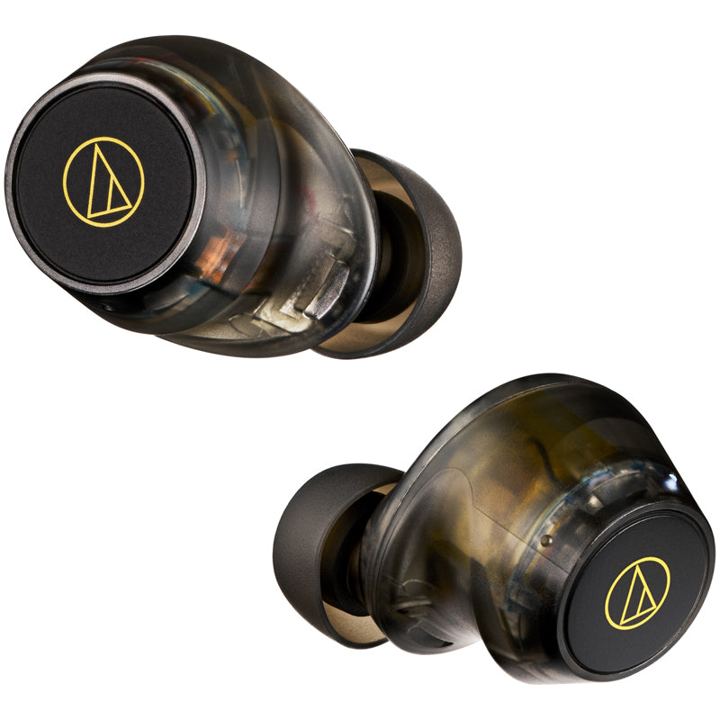 Audio Technica ATH-CKS30TW+ Noise Cancelling Wireless Earbuds Translucent Black Translucent Black