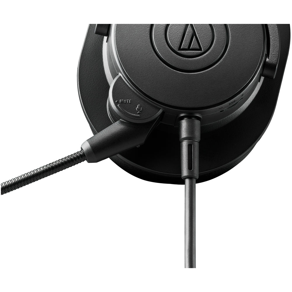 Audio Technica ATH-M20XSTS Streaming Headset with Boom-Arm Mic Black