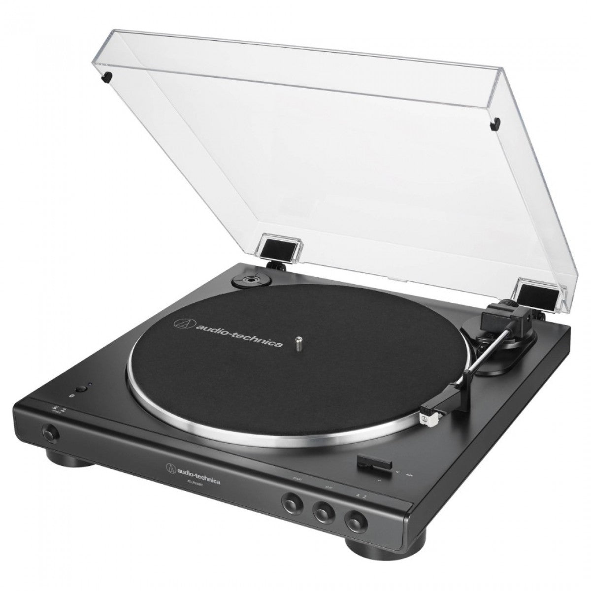 Audio Technica ATLP60XBT Bluetooth Turntable with Mitchell Acoustics uStream One (MK1) Active Speakers HiFi Package Black