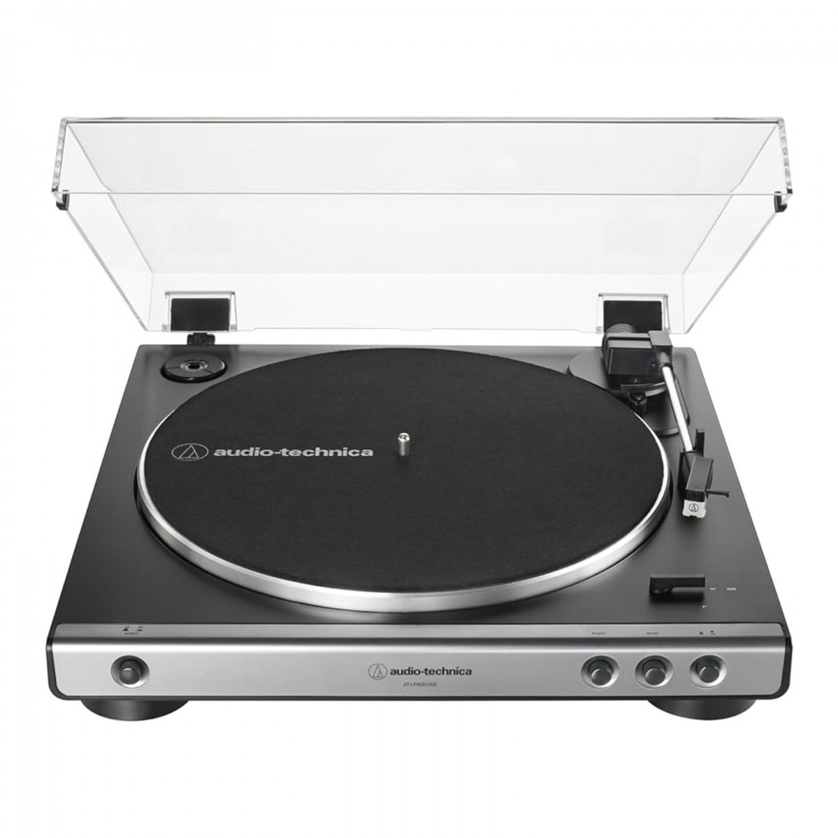 Audio Technica ATLP60XUSB Fully Automatic Belt Drive Turntable Analog & USB Gunmetal Gun Metal