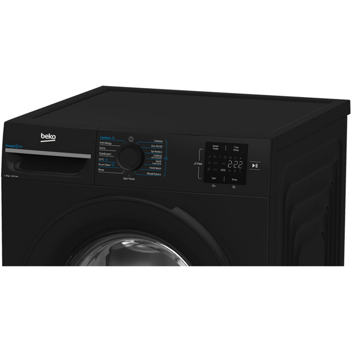 Beko BMN3WT3841B 8kg 1400 Spin Washing Machine Black Black