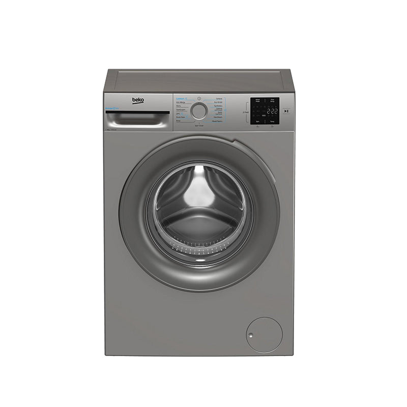Beko BMN3WT3841S 8kg 1400 Spin Washing Machine Silver Silver
