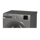 Beko BMN3WT3841S 8kg 1400 Spin Washing Machine Silver Silver