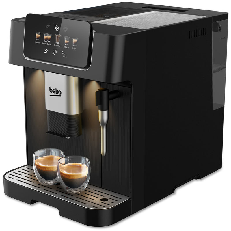 Beko - CEG7302B - Fully automatic coffee machine with milk frother, digital, automatic pre-melting, pressure 19 bar - black, 27.5 x 40.5 x 34 cm Beko - CEG7302B - Fully automatic coffee machine with milk frother, digital, automatic pre-melting, pressure 19 bar - black, 27.5 x 40.5 x 34 cm