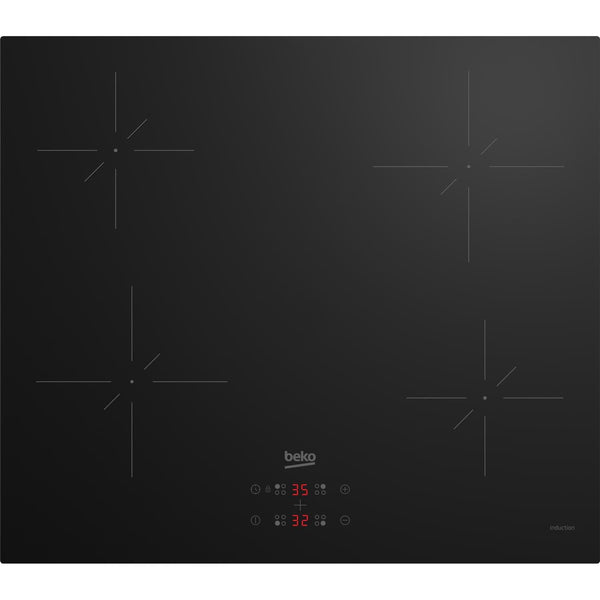 Beko CIHYQI21B 60cm 4 Zone Ceramic Induction Hob Black