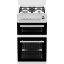 Beko EDG507W Freestanding Double Oven Gas Cooker with Gas Hob White