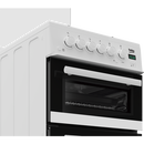Beko EDG507W Freestanding Double Oven Gas Cooker with Gas Hob White