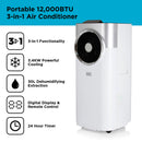 Black+Decker BXAC40008GB 12000 BTU Portable Air Conditioner