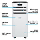 Black+Decker BXAC40024GB 7000 BTU Portable Smart Air Conditioner