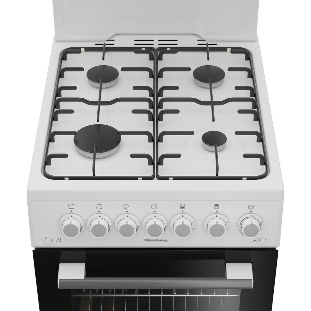 Blomberg GGS9151W 50cm Freestanding Single oven Gas Cooker with Eye Level Grill White - A Rated White