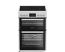 Blomberg HKRN651W 60cm Double Oven Electric Cooker with Vitroceramic Hob White