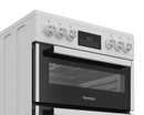 Blomberg HKRN651W 60cm Double Oven Electric Cooker with Vitroceramic Hob White