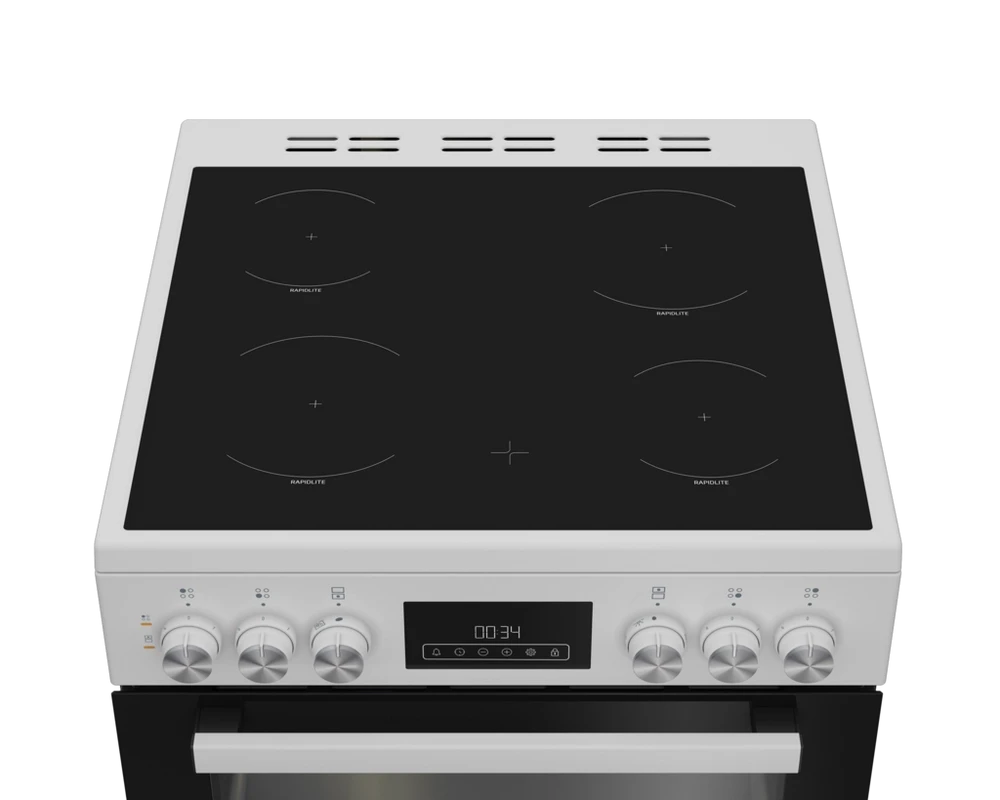 Blomberg HKRN651W 60cm Double Oven Electric Cooker With Vitroceramic Hob White Clearance