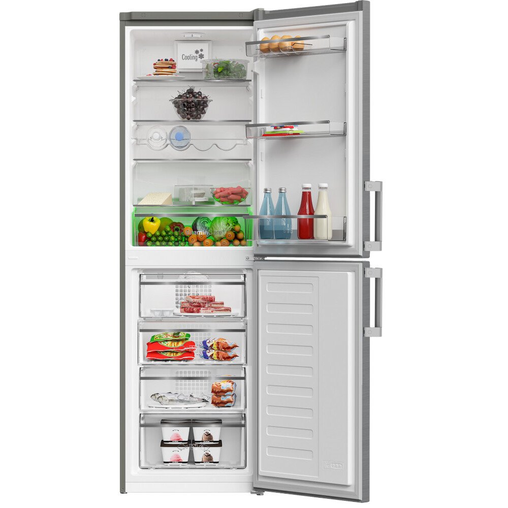 Blomberg KGM4574VPS Frost Free Fridge Freezer Stainless Steel Stainless Steel