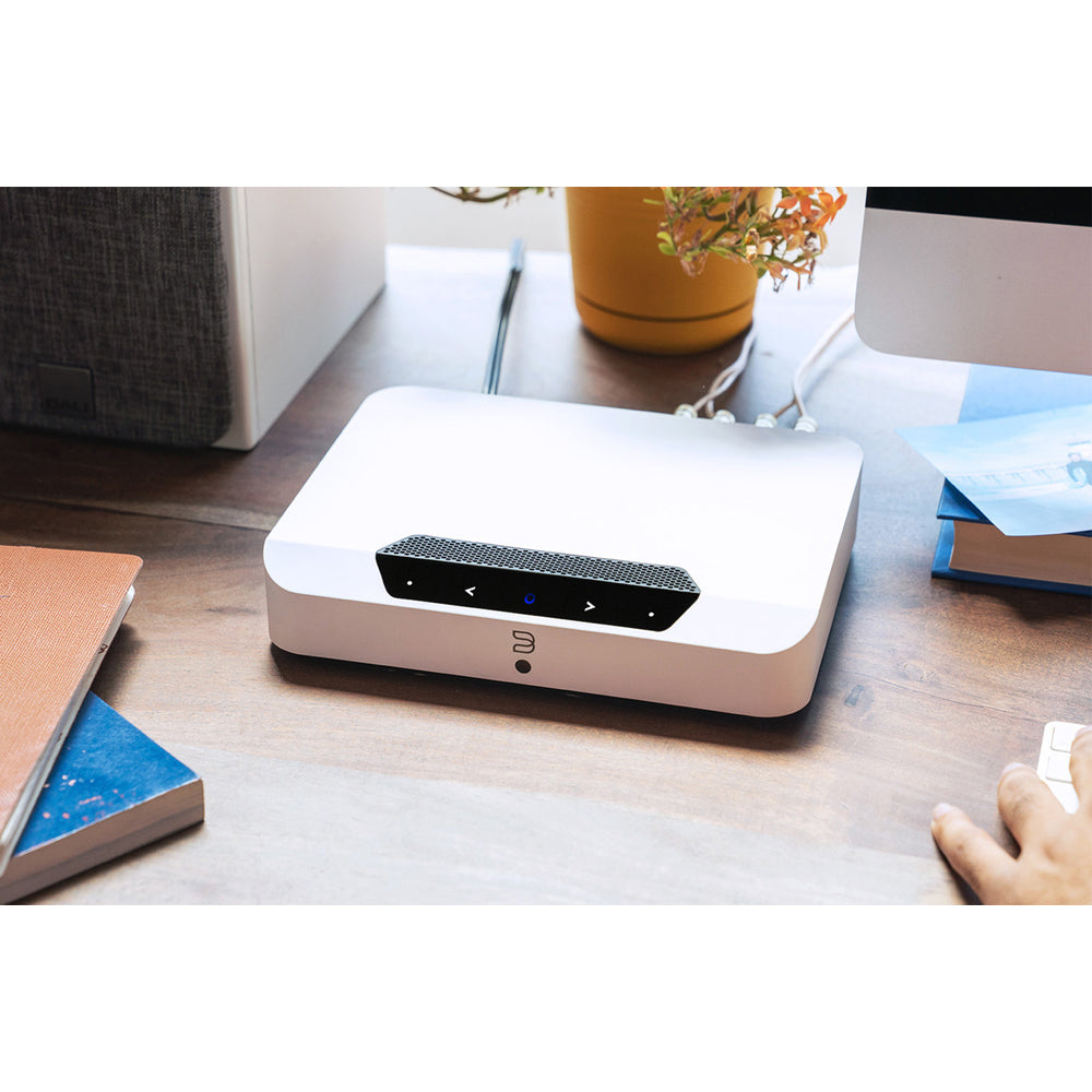 Bluesound Powernode Edge (N230) Compact Hi-Res Wireless Music Streaming Amplifier - White White