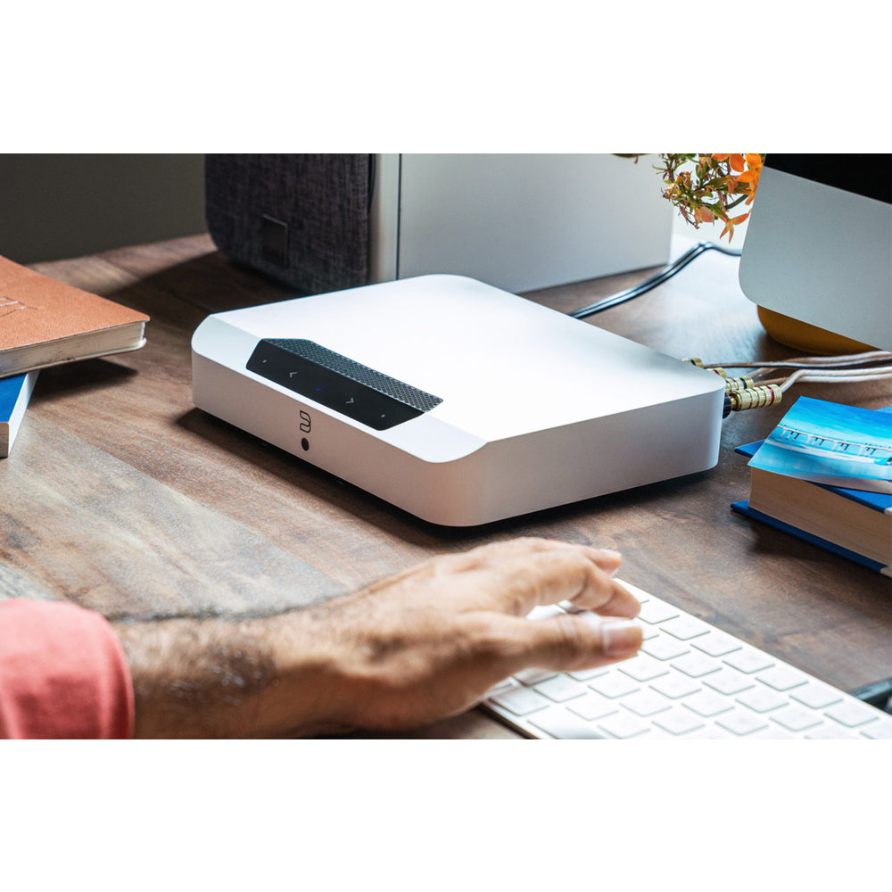 Bluesound Powernode Edge (N230) Compact Hi-Res Wireless Music Streaming Amplifier - White White