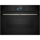 Bosch CSG7584B1 Series 8 47L Built-in compact oven with Steam Function Black - A+ Rated