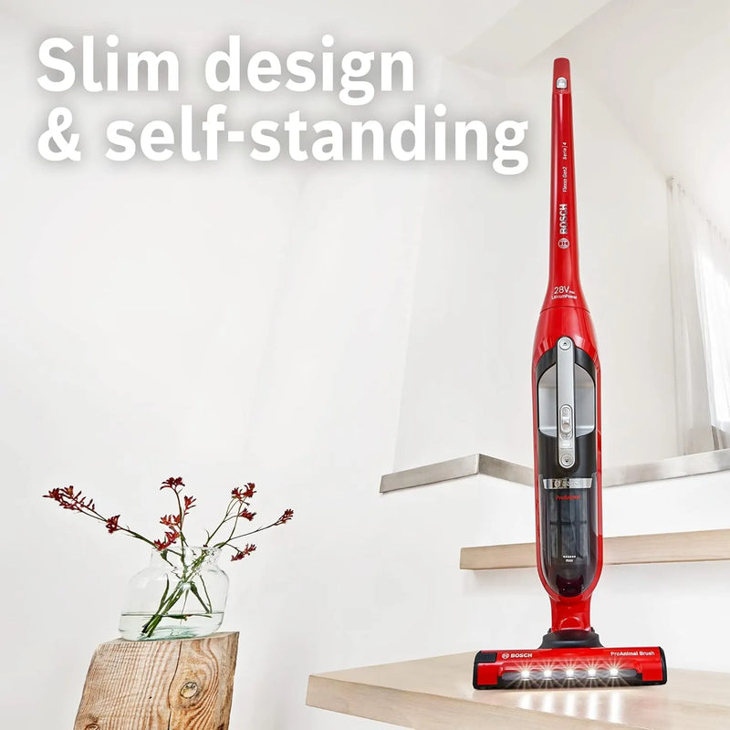 Bosch Flexxo Gen2 Series 4 ProAnimal 2 in 1 BBH3ZOOGB Cordless Vacuum Cleaner Red - Clearance