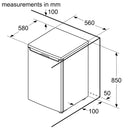 Bosch GTV15NWEBG Series 2 Freestanding Undercounter Freezer White - E Rated