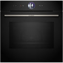 Bosch HMG7764B1B Series 8 Pyrolytic Electric Built in Single Oven with Microwave and Air Fry Function in Black