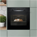 Bosch HQA534BB3B 60cm Series 8 Electric Built in Single Oven with Added Steam Function in Black