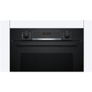 Bosch HQA534BB3B 60cm Series 8 Electric Built in Single Oven with Added Steam Function in Black