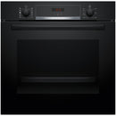 Bosch HQA534BB3B 60cm Series 8 Electric Built in Single Oven with Added Steam Function in Black