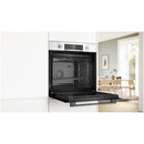 Bosch HQA534BW3B Series 4 71L Built-In Electric Single Oven White - A+ Rated