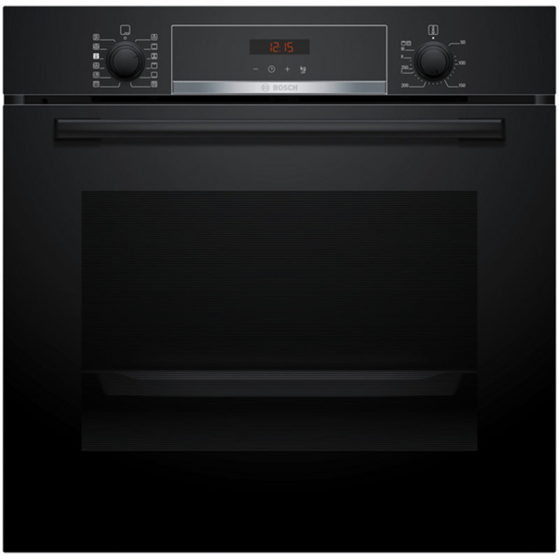 Bosch HQA574BB3B Series 4 71L Built-In Electric Single Pyrolytic Oven Black - A+ Rated