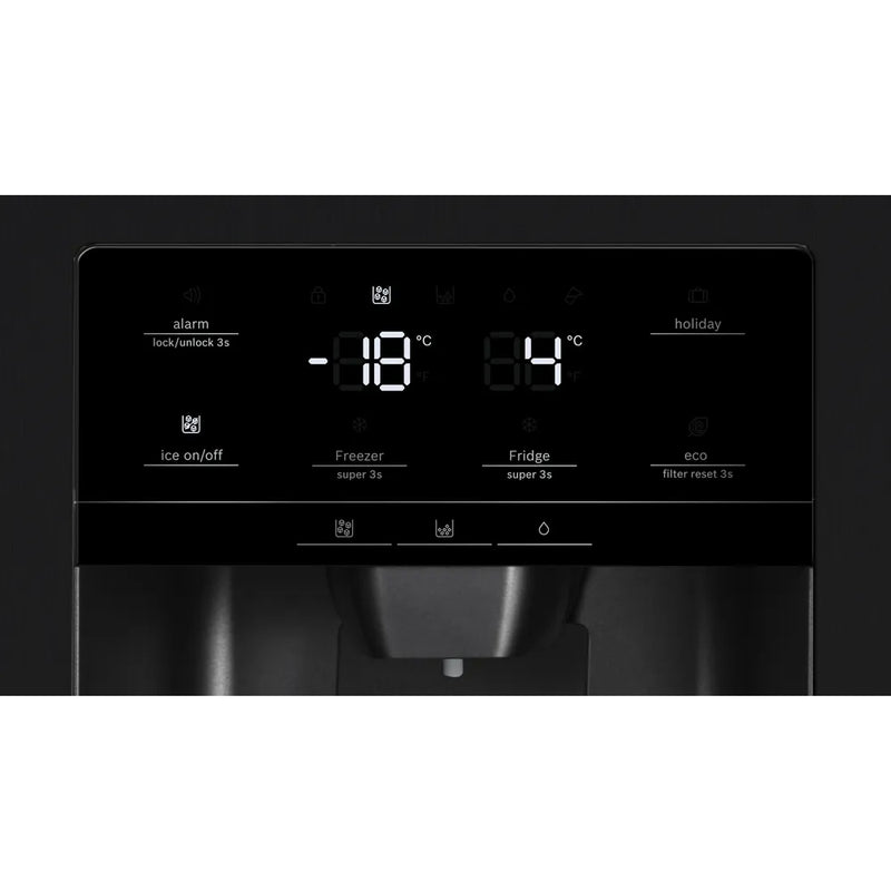 Bosch KAD93ABEP Series 6 American Side By Side Total No Frost Fridge Freezer Black