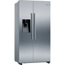 Bosch KAD93AIERG Series 6 Plumbed American Fridge Freezer Stainless Steel - E Rated Stainless Steel