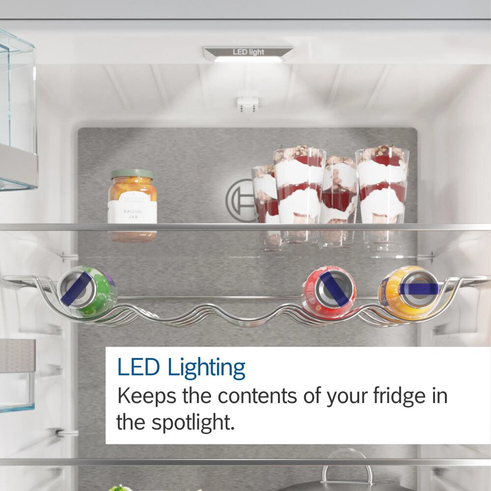 Bosch KAD93AIERG Series 6 Plumbed American Fridge Freezer Stainless Steel - E Rated Stainless Steel