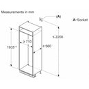 Bosch KBN96NSE1G Series 2 Fully Integrated 60/40 Fridge Freezer Frost Free - E Rated