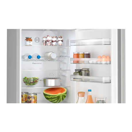 Bosch KGN392LAF Series 4  60cm No Frost Fridge Freezer Stainless Steel