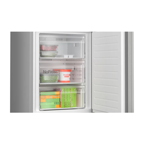 Bosch KGN392LAF Series 4  60cm No Frost Fridge Freezer Stainless Steel
