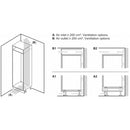 Bosch KIN86NFE0G Series 2 Fully Integrated 60/40 Fridge Freezer Frost Free White - E Rated