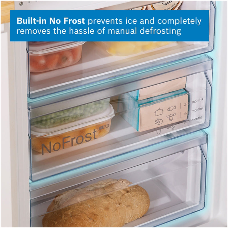 Bosch KIN96NSE0G Series 2 Fully Integrated 60/40 Fridge Freezer Frost Free - E Rated