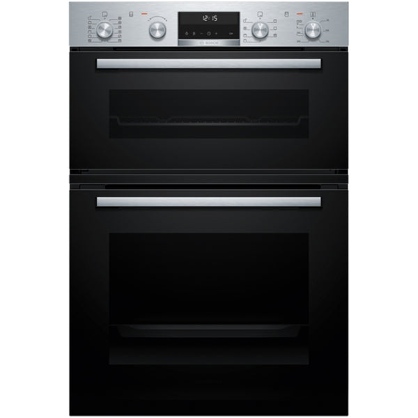 Bosch MBA578BS7B Series 6 Built-In Electric Double Oven Stainless Steel - A Rated