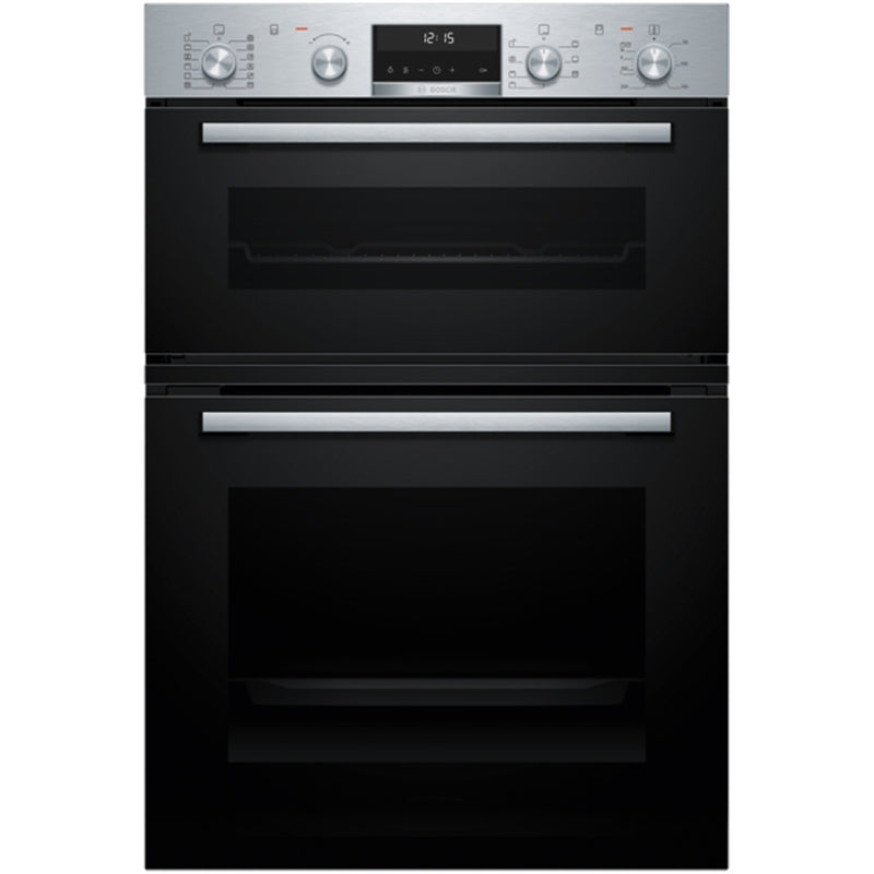 Bosch MBA578BS7B Series 6 Built-In Electric Double Oven Stainless Steel - A Rated