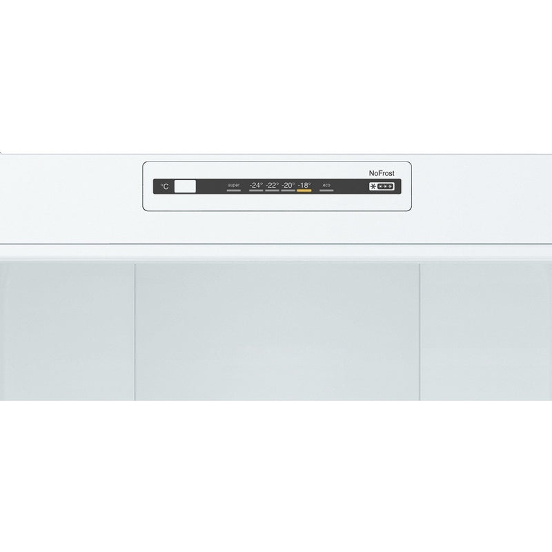 Bosch Series 2 KGN36NWEAG 186cm Freestanding Frost Free Fridge Freezer White - E Rated
