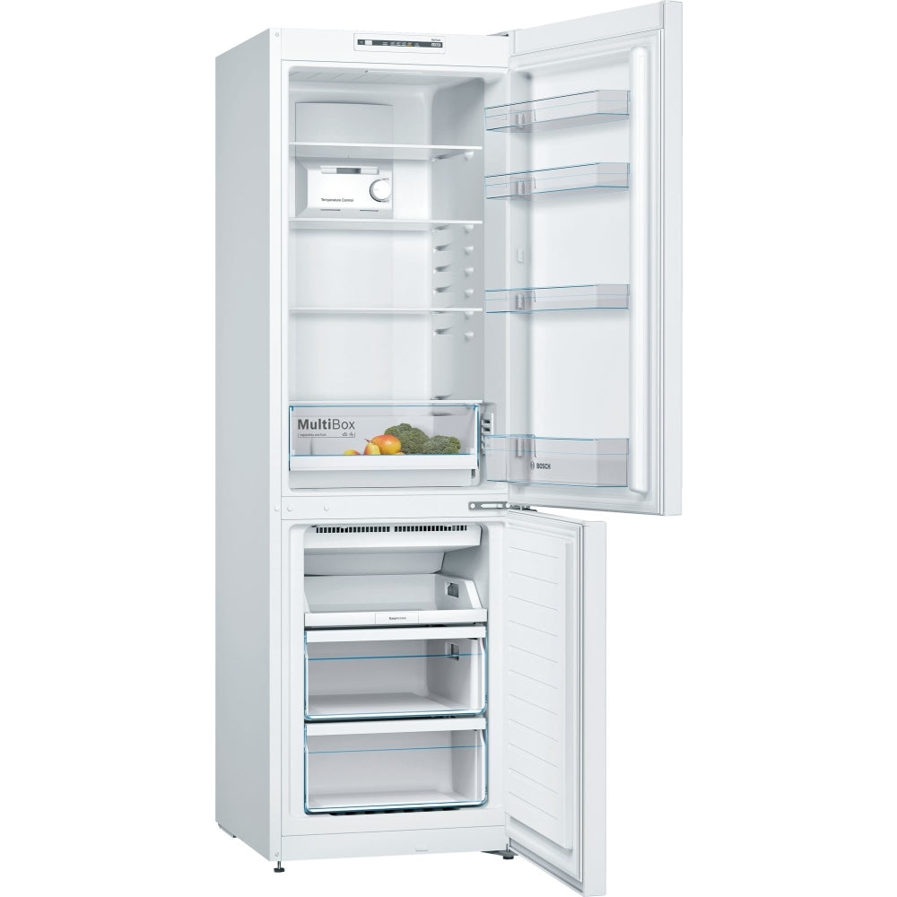 Bosch Series 2 KGN36NWEAG 186cm Freestanding Frost Free Fridge Freezer White - E Rated
