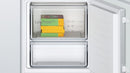 Bosch Series 2 KIV87NSE0G Low Frost Built In Fridge Freezer With Sliding Hinge White