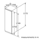 Bosch Series 4 GIN81VEE0G Built in 177cm Frost Free Upright Freezer - Clearance