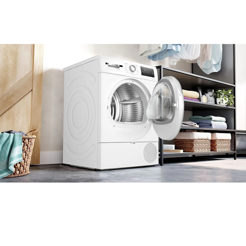 Bosch Series 4 WTH85226GB 8kg Freestanding Heat Pump Tumble Dryer White - A++ Rated White