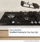 Bosch Series 6 PCQ7A5I90 75cm Gas Hob Stainless Steel